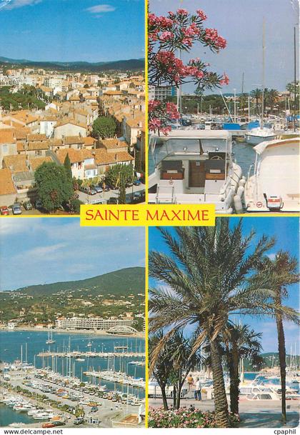 CPM Sainte Maxime(Var) la Cote d'Azur Vue generale le Port le Port et la PLage Port de Sainte Maxime