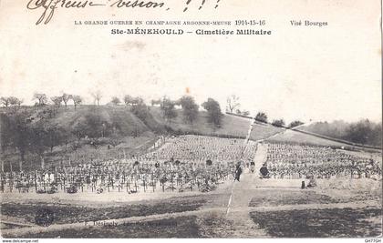 CPA SAINTE-MENEHOULD -cimetière militaire
