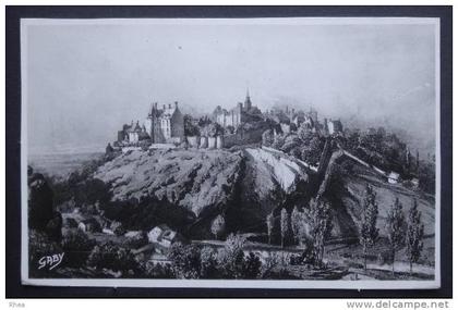 53 Sainte-Suzanne chateau gravure    D53D  K53255K  C53255C RH037065