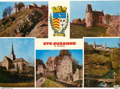 53 - Sainte Suzanne - Multivues - Blasons - CPM - Voir Scans Recto-Verso