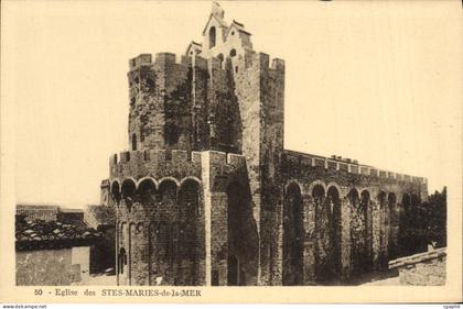 CPA Les Saintes Maries de la Mer Eglise