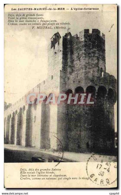 CPA Les Saintes Maries de la Mer L'Eglise forteresse