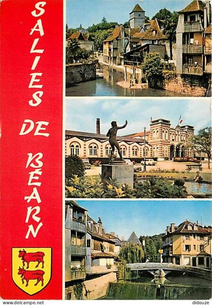 64 - Salies de Béarn - Multivues - Blasons - Flamme Postale de Salies de Béarn - CPM - Voir Scans Recto-Verso