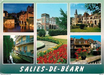64 - Salies de Béarn - Multivues - Fleurs - Flamme Postale de Salies de Béarn - CPM - Voir Scans Recto-Verso