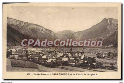 CPA Sallanches Vue Generale Et La vallée de Magland