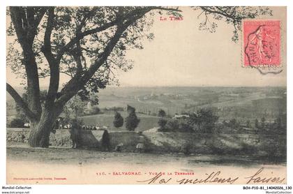 BCHP10-1023-81 - SALVAGNAC - vue de la terrasse