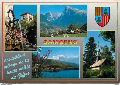 74 - Samoens - Multivues - Blasons - CPM - Voir Scans Recto-Verso