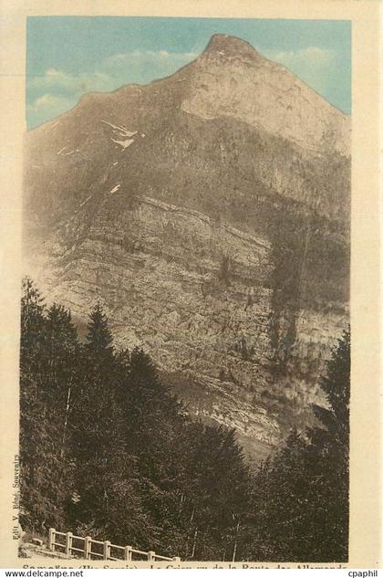 CPA Samoens Le Crieu vu de la Route des Allemands