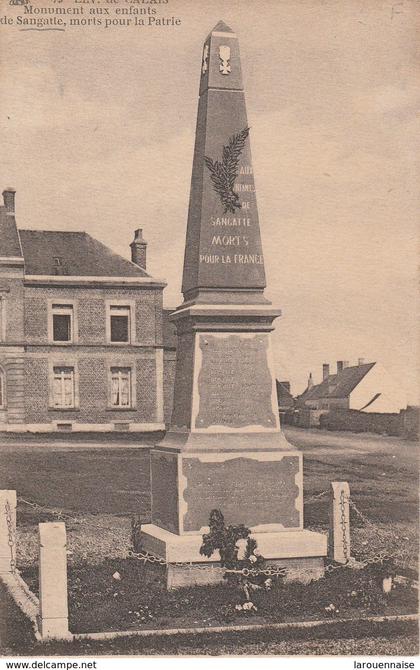 62 - SANGATTE - Monument aux enfants de Sangatte, morts pour la Patrie