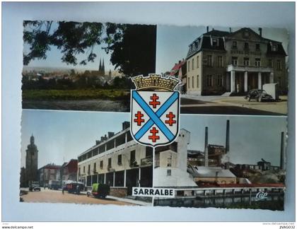 SARRALBE  (Moselle)  :  Carte  multivue  SM