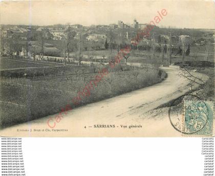 84.  SARRIANS .   Vue générale .
