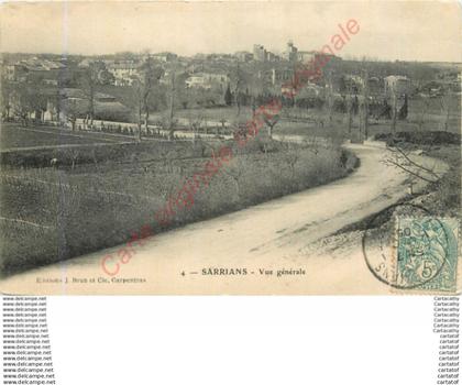 84.  SARRIANS .   Vue générale .