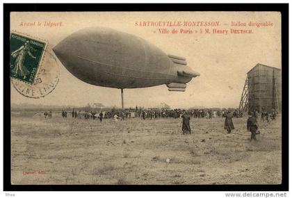 78 Sartrouville - dirigeable - ballon - aviation