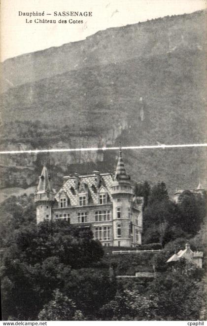 CPA DAuphine Sassenage Le Chateau des Cotes