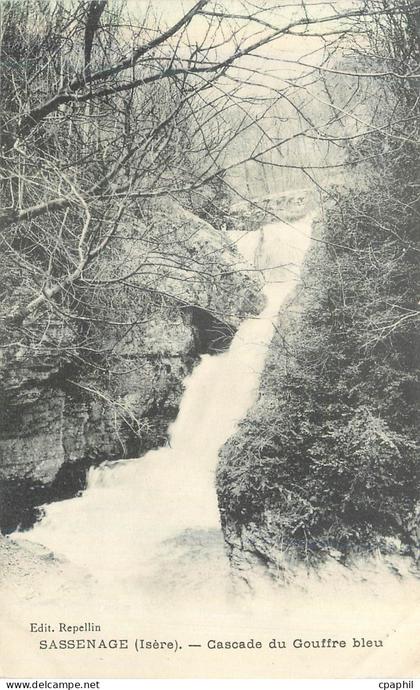 CPA Sassenage (isere) Cascade du Gouffre Bleu