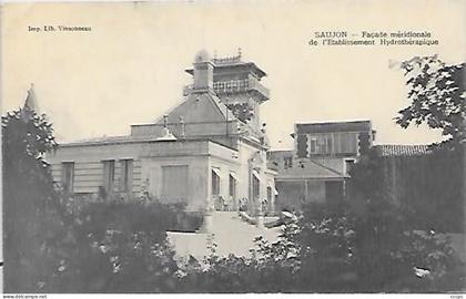 CPA Saujon façade méridionale de l'Etablissement Hydrothérapique