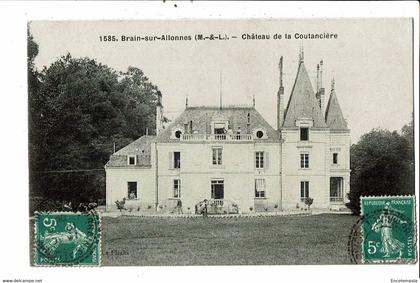 CPA Carte postale-France-Brain-sur-Allonnes Le Château  de la Coutancière -1909 VM24481p