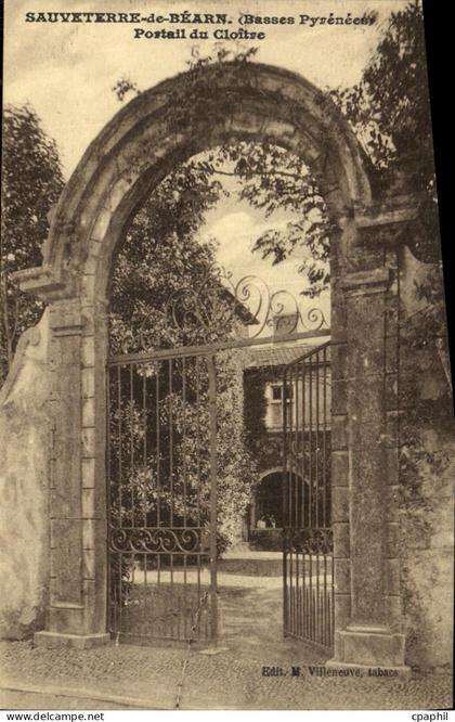 CPA Sauveterre De Bearn Portail Du Cloitre