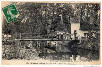 SAVIGNY-SUR-ORGE PONT SUR L'ORGE DANS LES RASSAYS ANIMEE