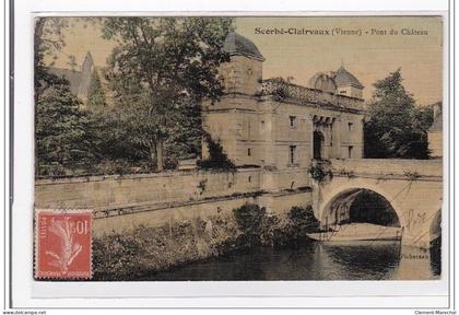 SCORBE-CLAIRVAUX : pont du chateau - tres bon etat