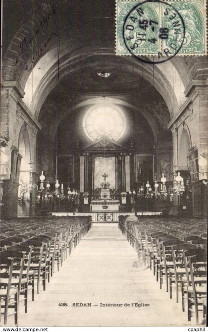 CPA Sedan Interieur de l'eglise