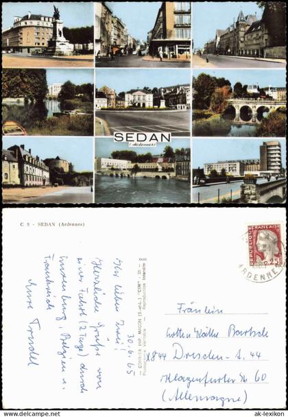 CPA Sedan Sedan Mehrbild Stadtansichten Fotokarte 1965