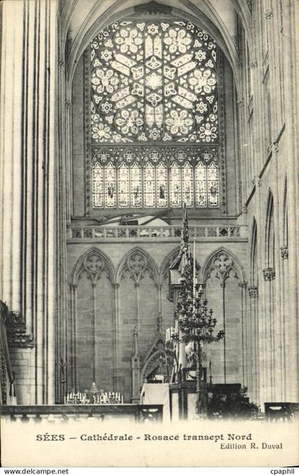 CPA Sees Cathedrale Rosace Transept Nord
