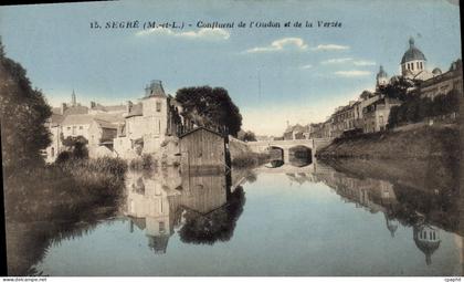 CPA Segre Confluent De I'Oudon Et De La Verzee