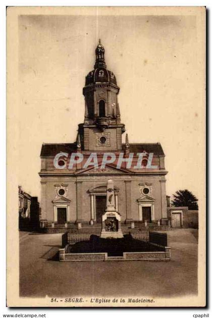 CPA Segre L Eglise de la Madeleine