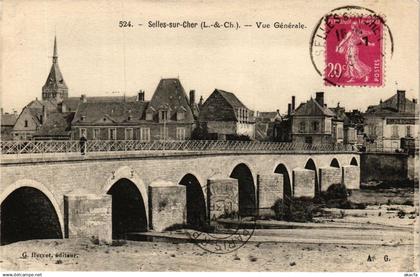 CPA SELLES-sur-CHER (L.-&-Ch.) - Vue générale (208161)