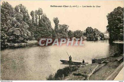 CPA Selles sur Cher L et C Les bords du Cher