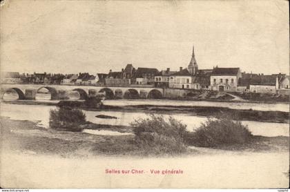 CPA Selles sur Cher Vue Generale