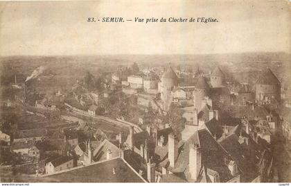 CPA Semur Vue prise du Clocher de l'Eglise