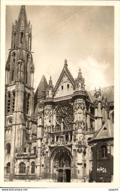 Senlis CPA la cathedrale