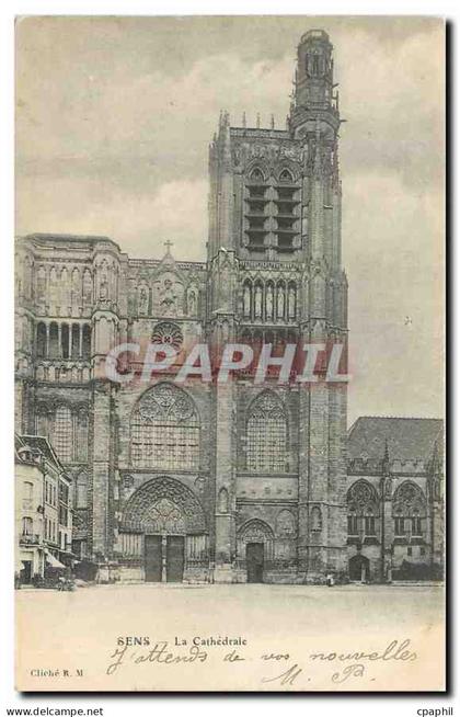 CPA Sens La Cathedrale