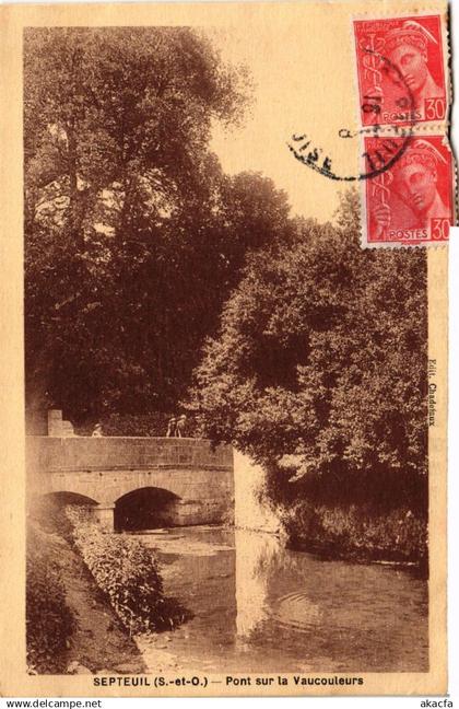 CPA SEPTEUIL - Pont sur la Vaucouleurs (453300)