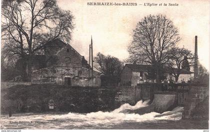 Carte postale ancienne de SERMAIZE les BAINS