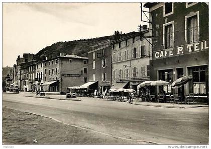 ardeche -gd format div- ref P295 - serrieres - les quais - cafe p. theil - cafe des touristes - restaurant -