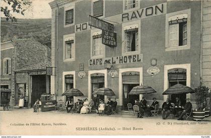 serrières * devanture café hôtel RAVON * patisserie