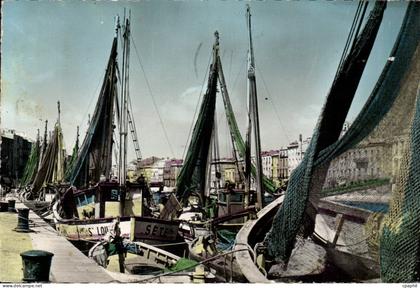 Cette sete CPA les bateaux de peche a quai