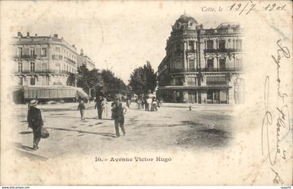 Sete Cette CPA Avenue Victor Hugo