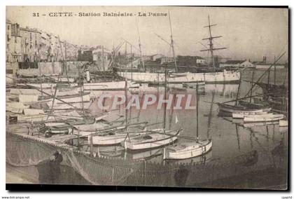Sete Cette CPA Station balneaire La panne (bateaux)