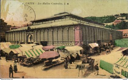Sete - Cette - Les Halles Centrales - CPA