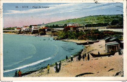 Sete - Cette - Plage du Lazaret - CPA