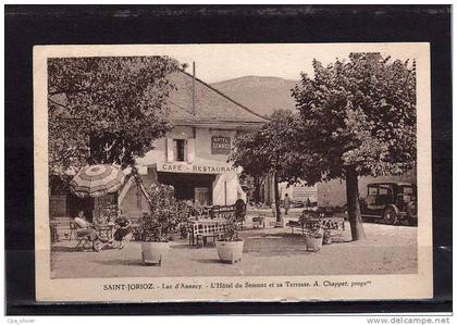 74 ST JORIOZ (envs Seynod) Lac Annecy, Hotel du Semnoz, A. Chappet Propriétaire, Terrasse, animée, ed Tardet, 1949