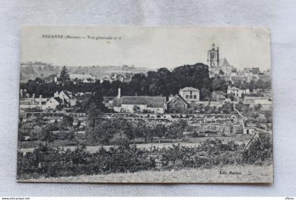 Cpa 1917, Sezanne, vue générale N°2, Marne 51