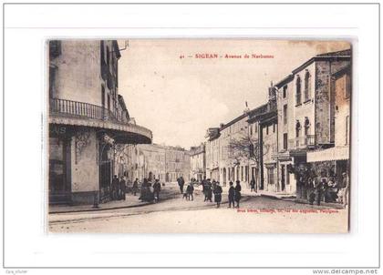 11 SIGEAN Avenue de Narbonne, animée, ed Brun 41, 191?