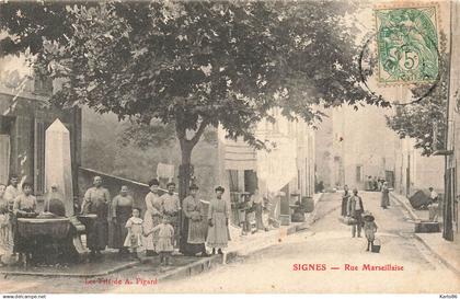signes * la rue marseillaise * villageois