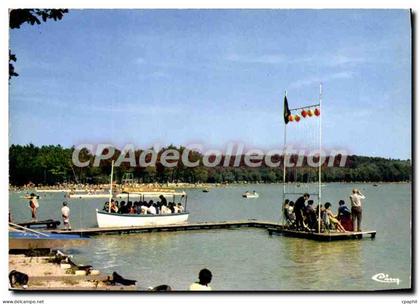 CPSM Sille le Guillaume Sarthe Sille plage Foret Domaniale Lac