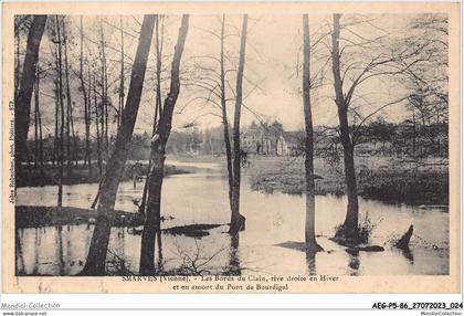 AEGP5-86-0376 - SMARVES - Vienne - Les Bords du Clain - Rive droite en Hiver et en amont du Pont de Bourdigal
